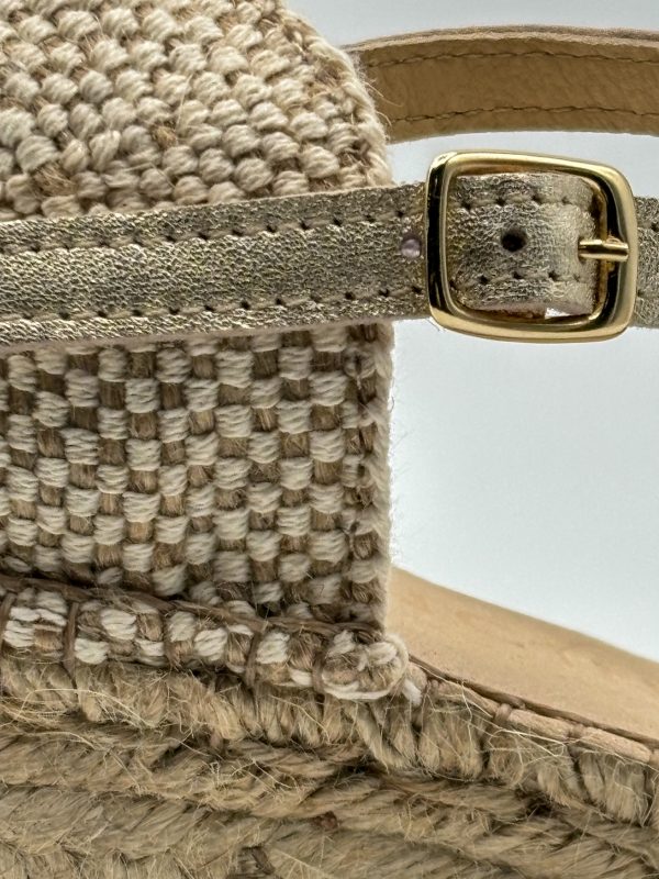 Margot Rejilla beige hilo dorado