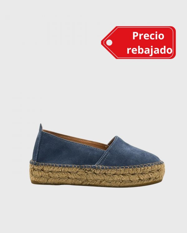 Suela doble (1) alpargata azul rebajas