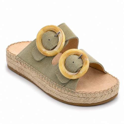 Sandalia suela yute hebillas XL Sandalia suela yute